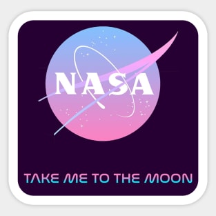 NASA - Take me to the moon Sticker